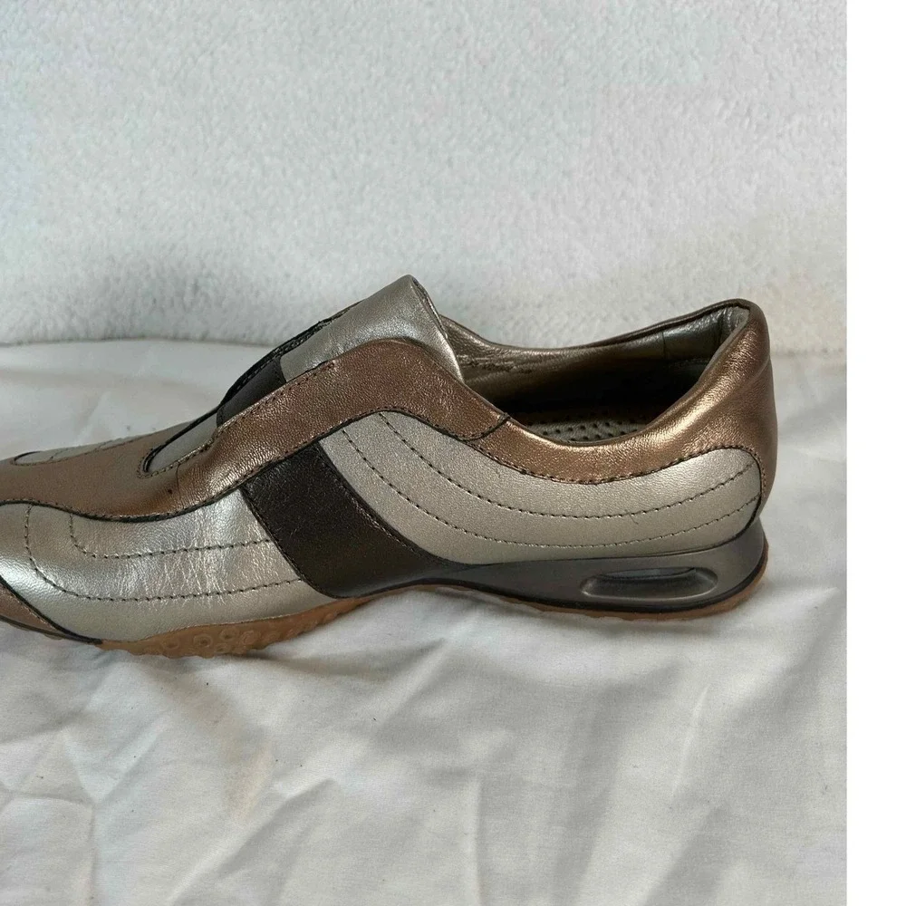 Cole‎ Haan Metallic Brown Slip On Comfort Walking Shoes Casual Everyday Size 7.5